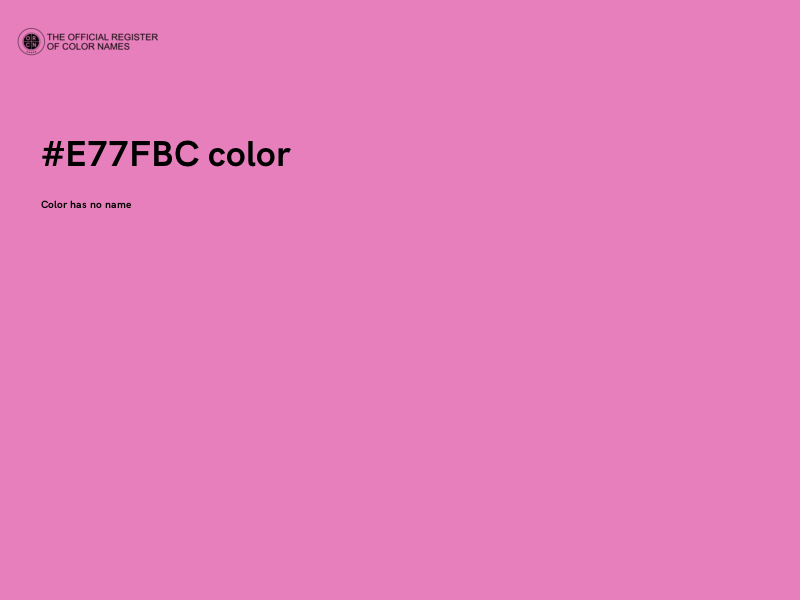 #E77FBC color image