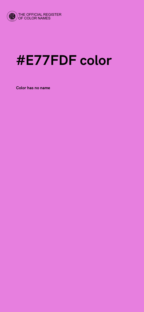 #E77FDF color image