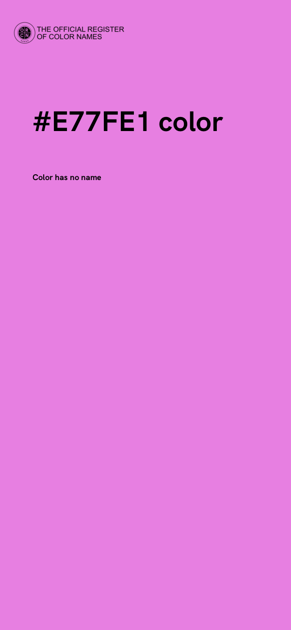 #E77FE1 color image