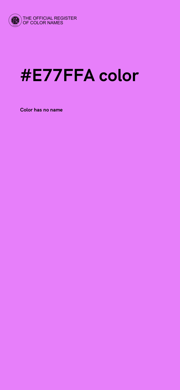 #E77FFA color image