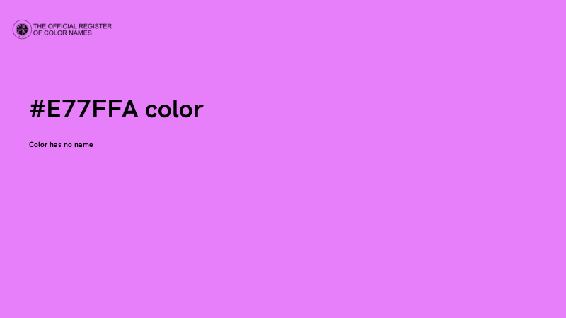 #E77FFA color image
