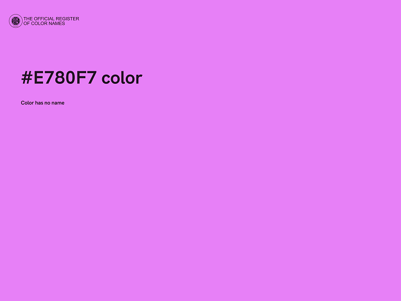 #E780F7 color image