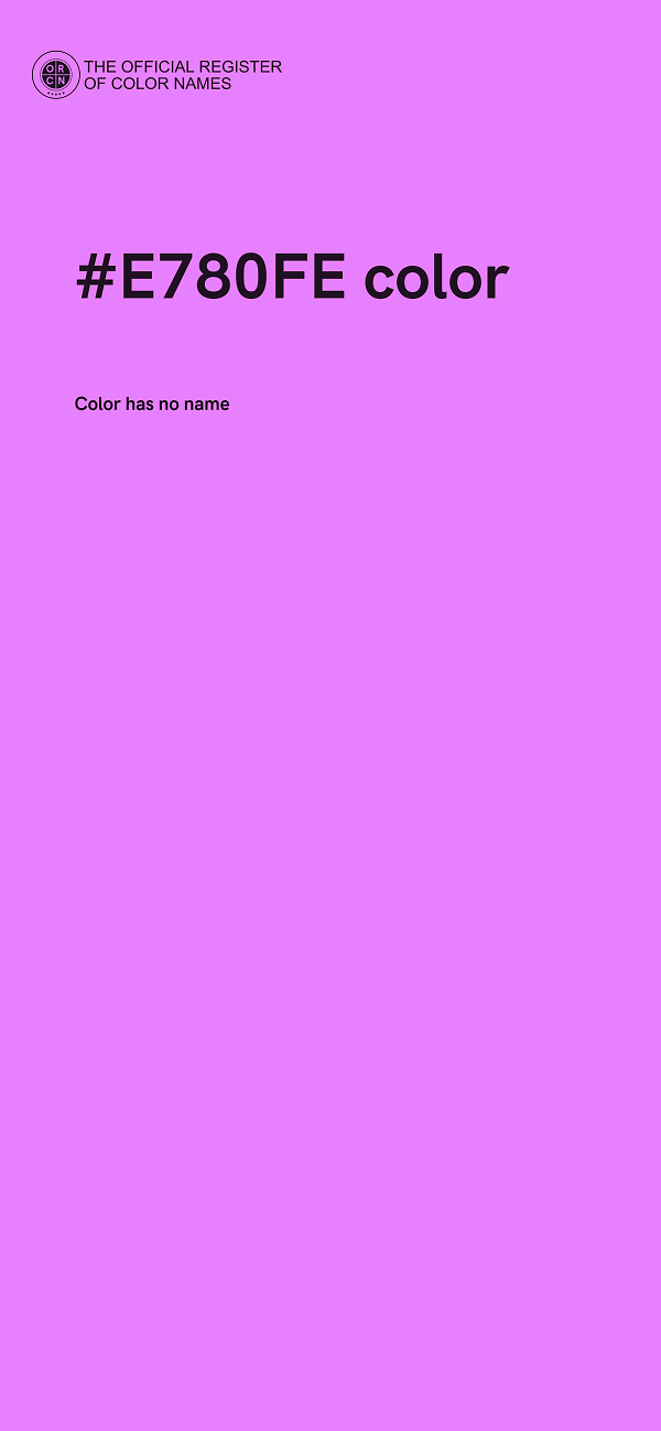 #E780FE color image