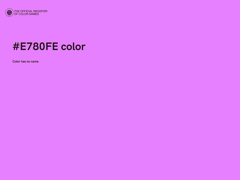 #E780FE color image