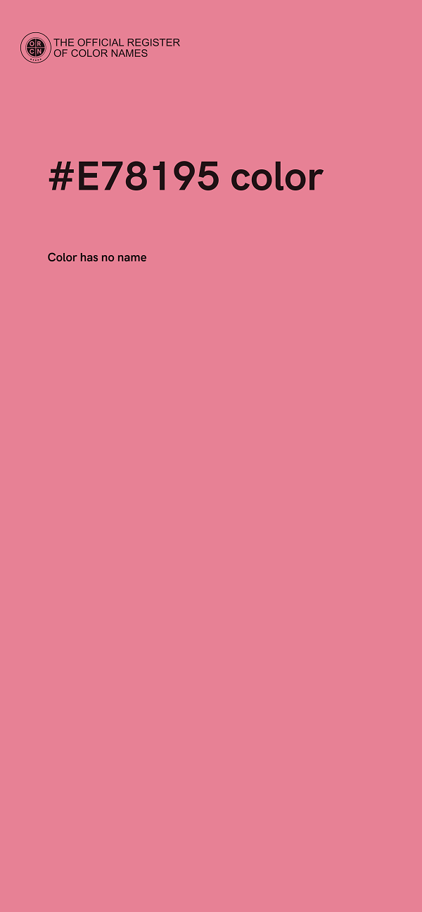 #E78195 color image