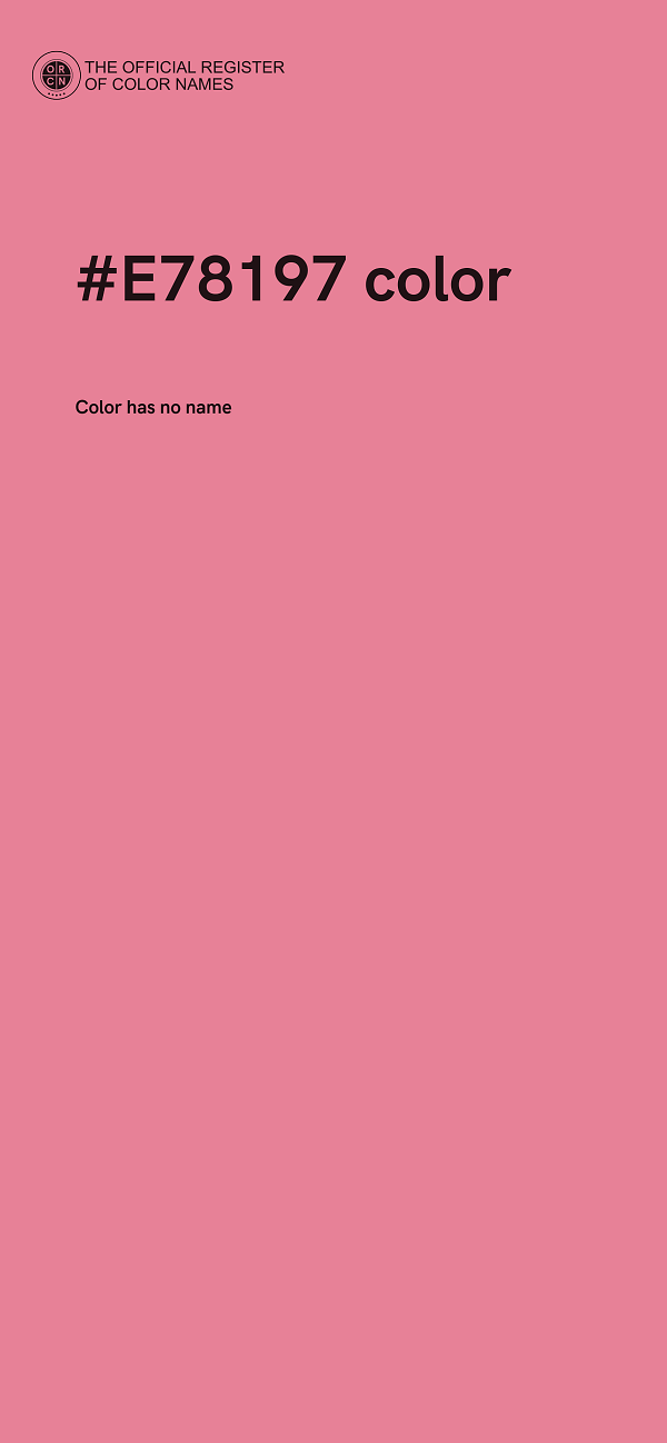 #E78197 color image