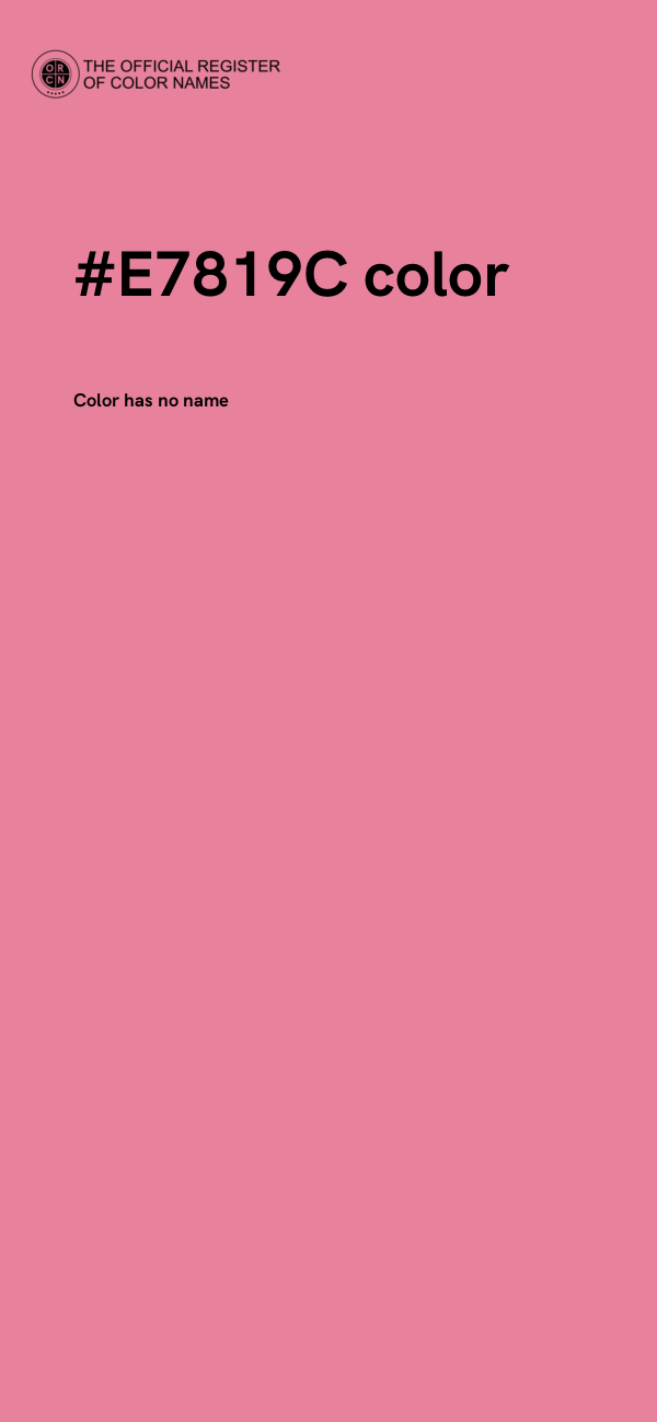 #E7819C color image