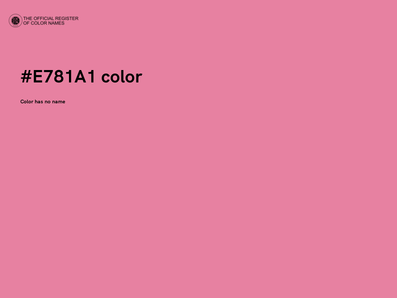#E781A1 color image