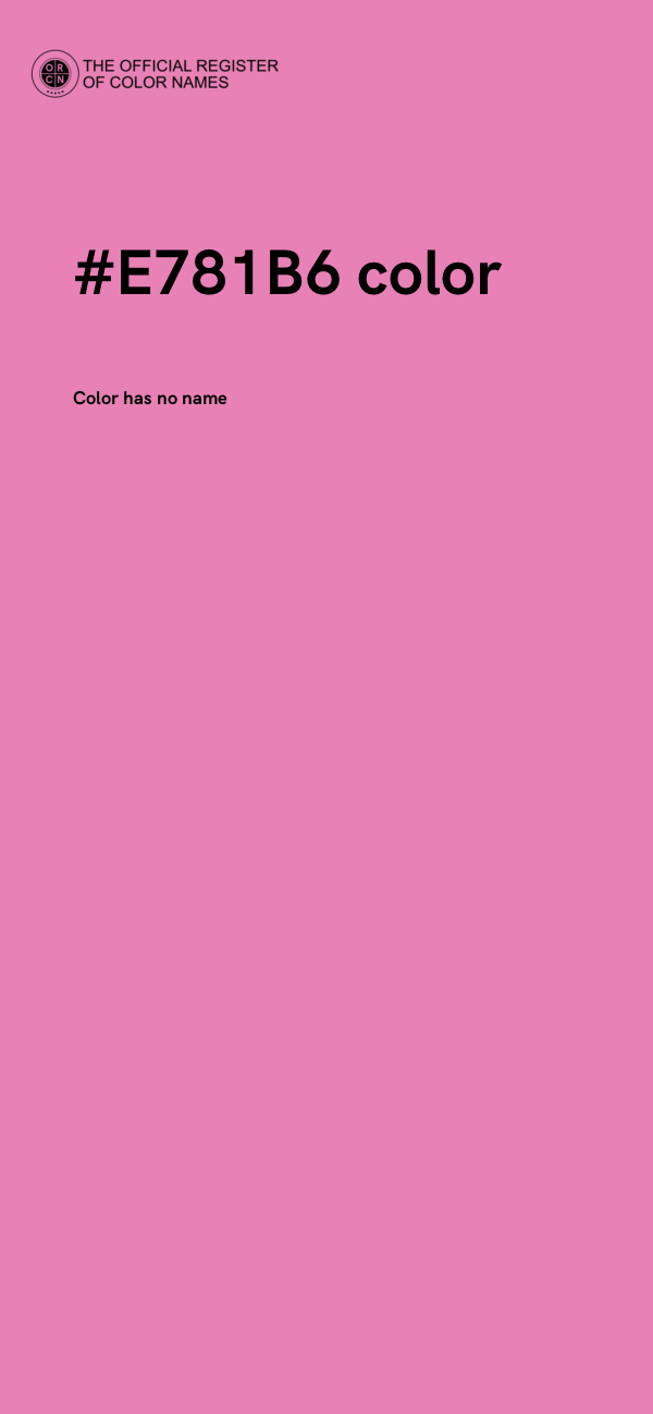 #E781B6 color image