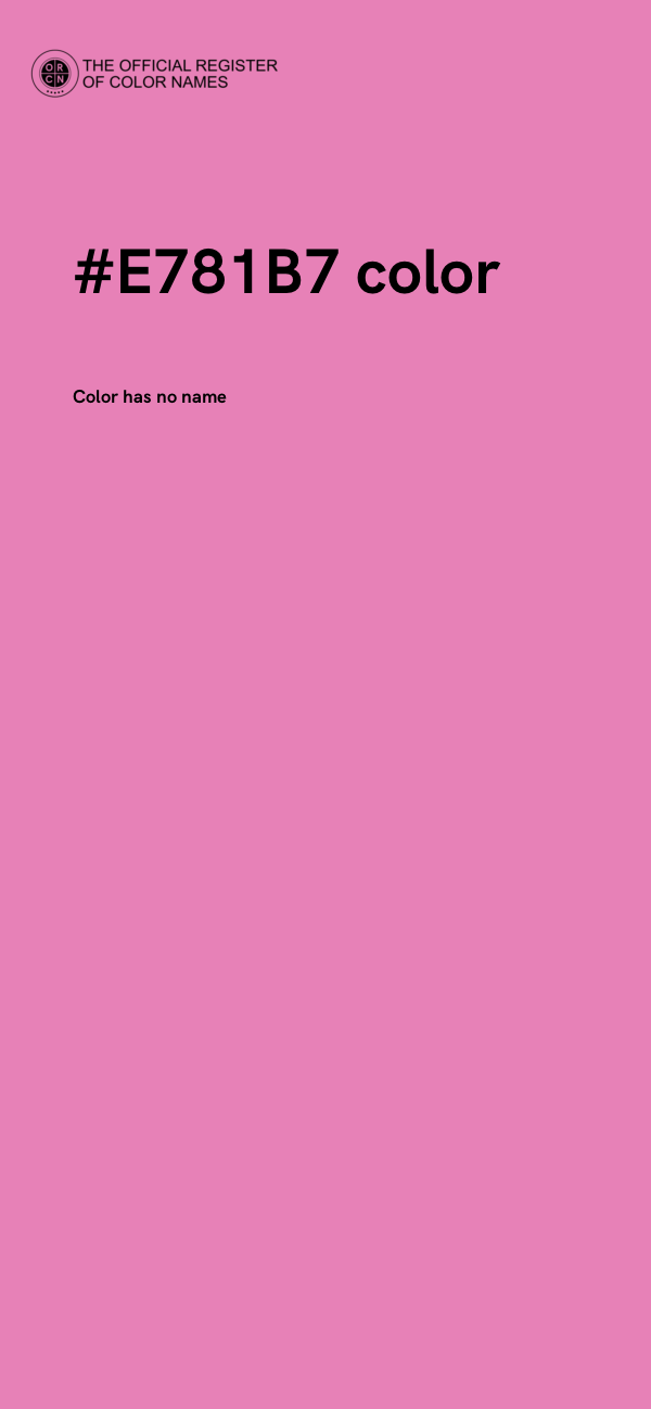 #E781B7 color image