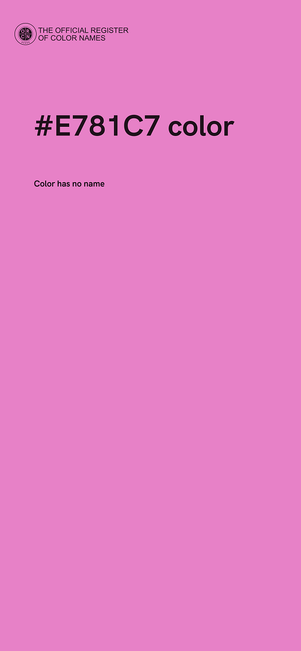 #E781C7 color image
