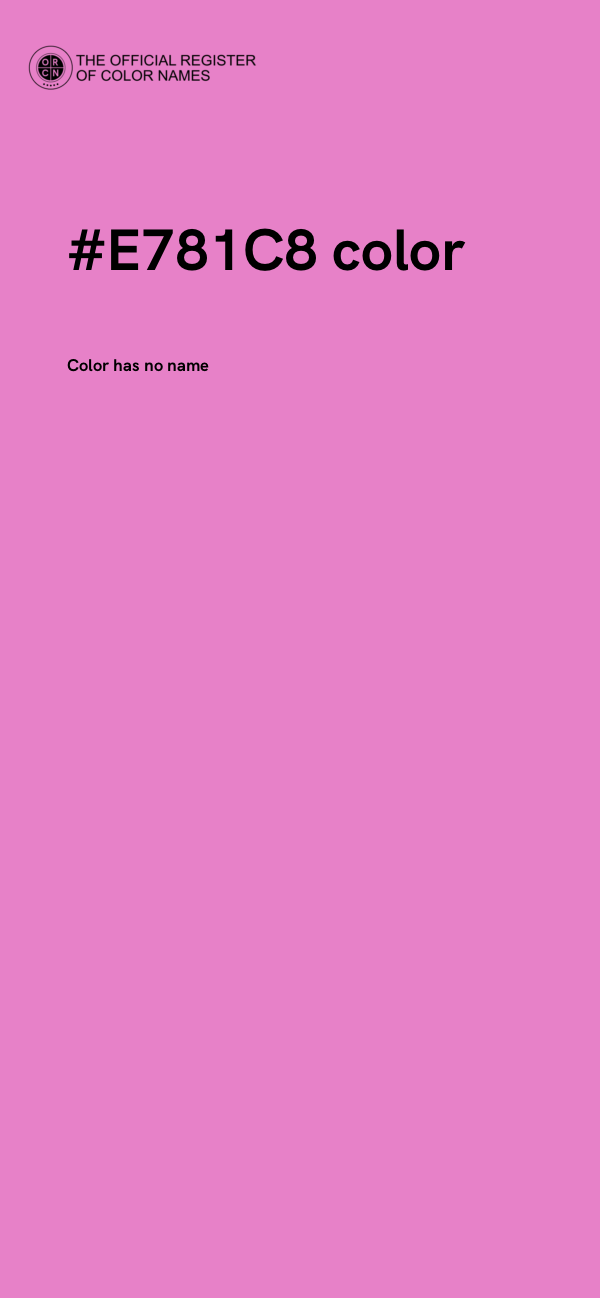#E781C8 color image