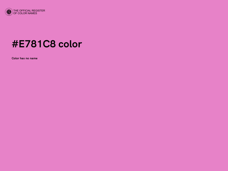 #E781C8 color image