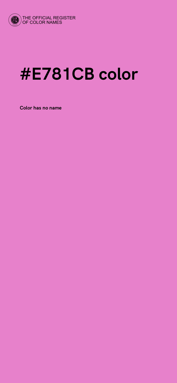 #E781CB color image