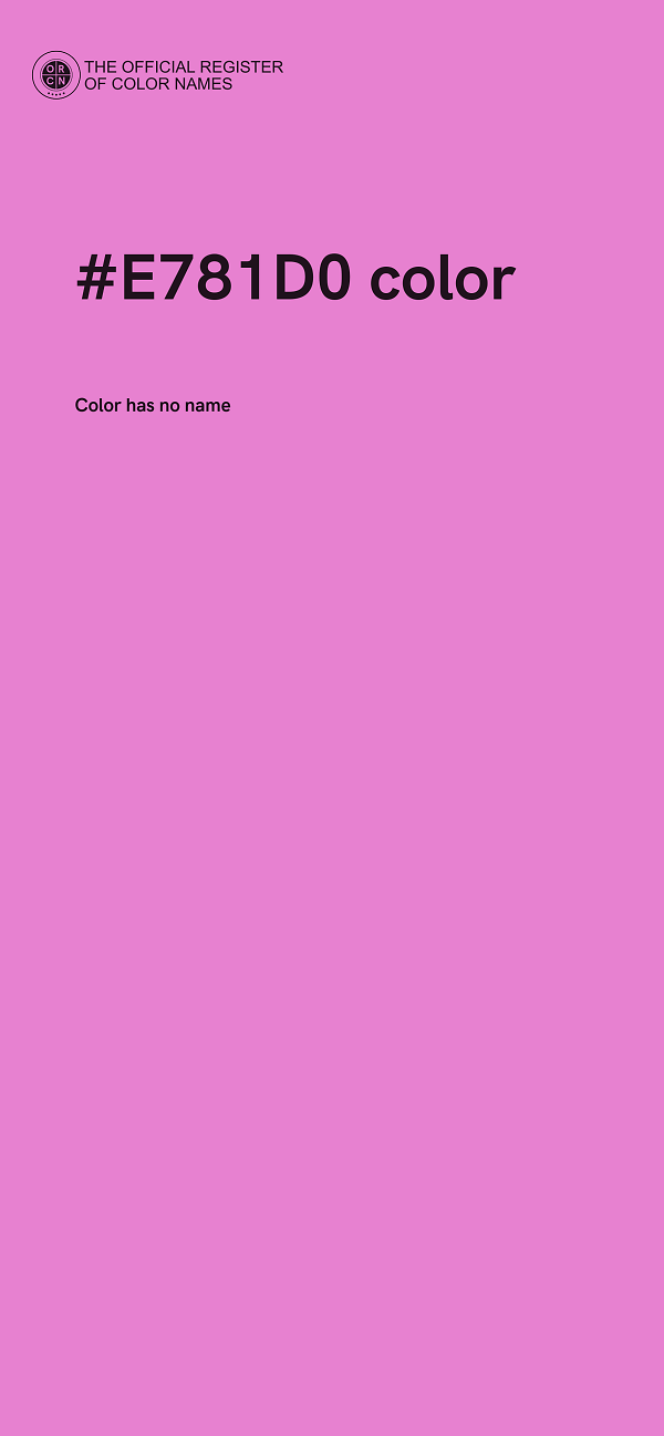 #E781D0 color image
