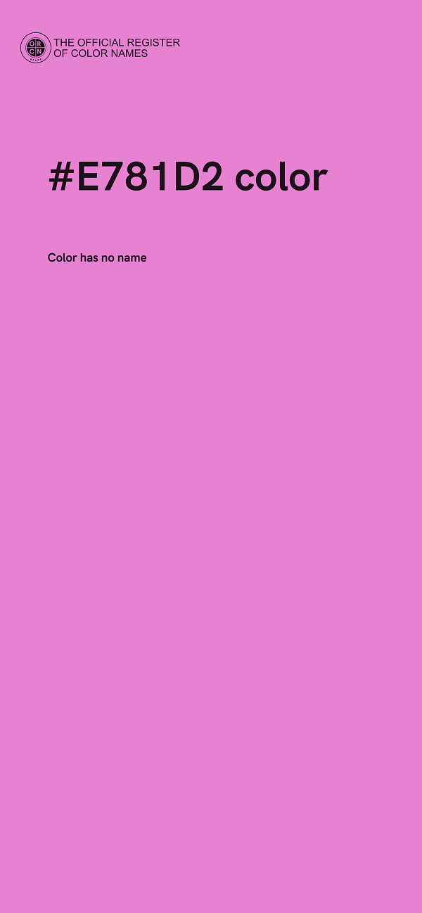 #E781D2 color image