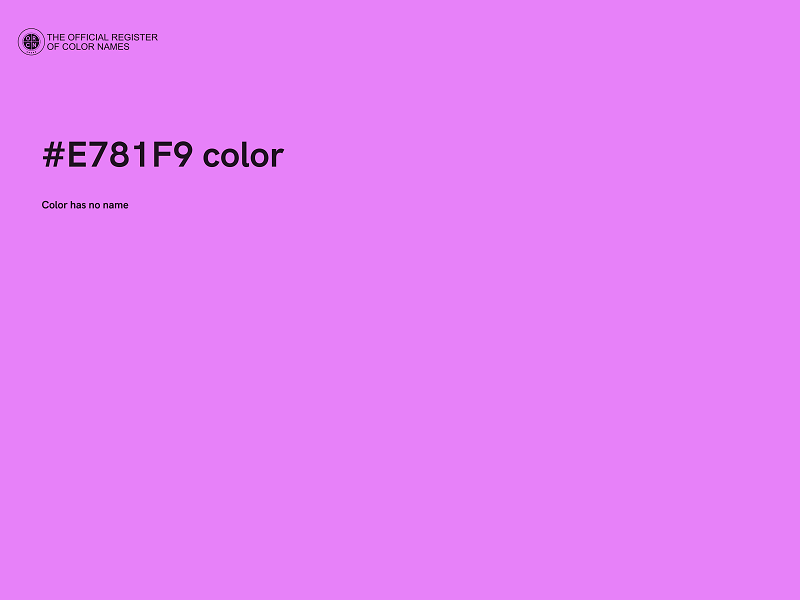 #E781F9 color image