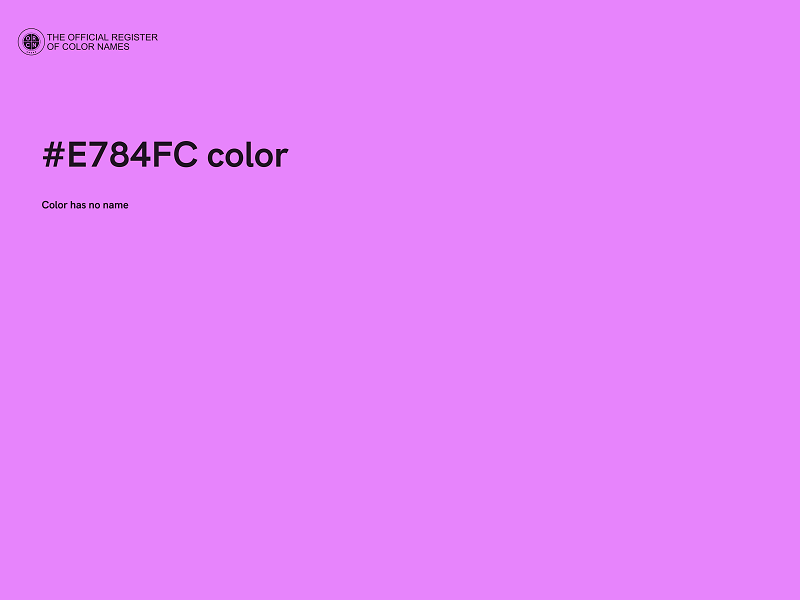 #E784FC color image