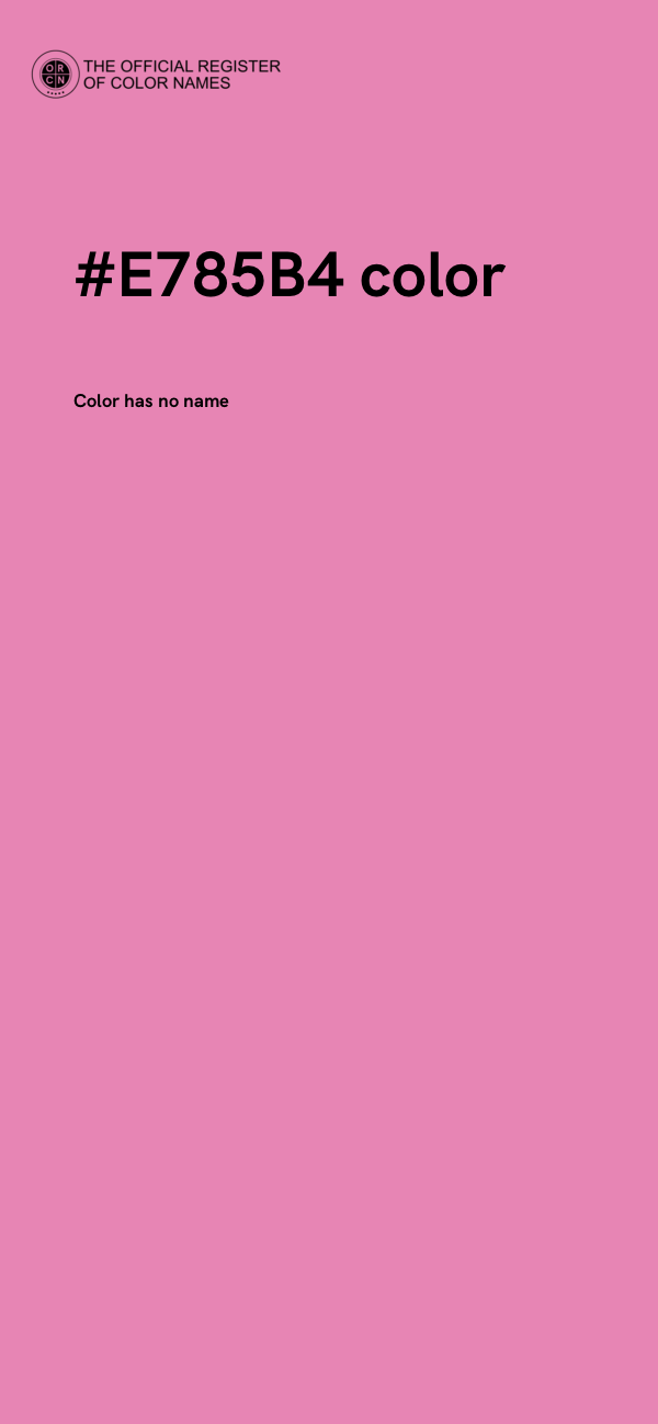 #E785B4 color image