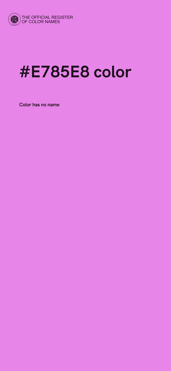 #E785E8 color image