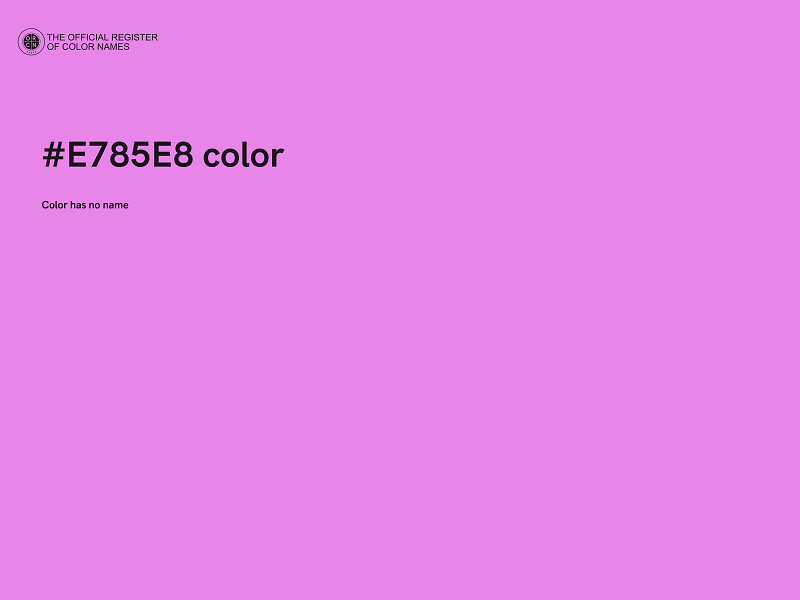 #E785E8 color image