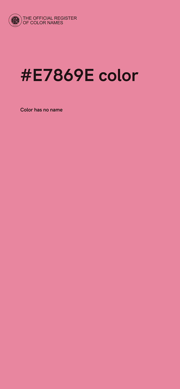 #E7869E color image