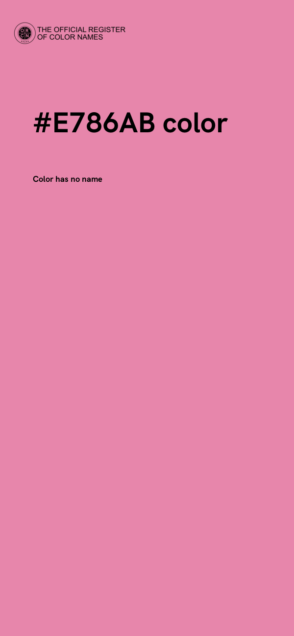 #E786AB color image