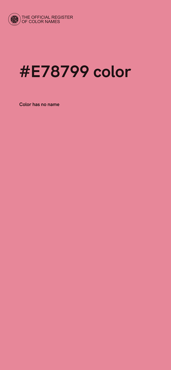 #E78799 color image