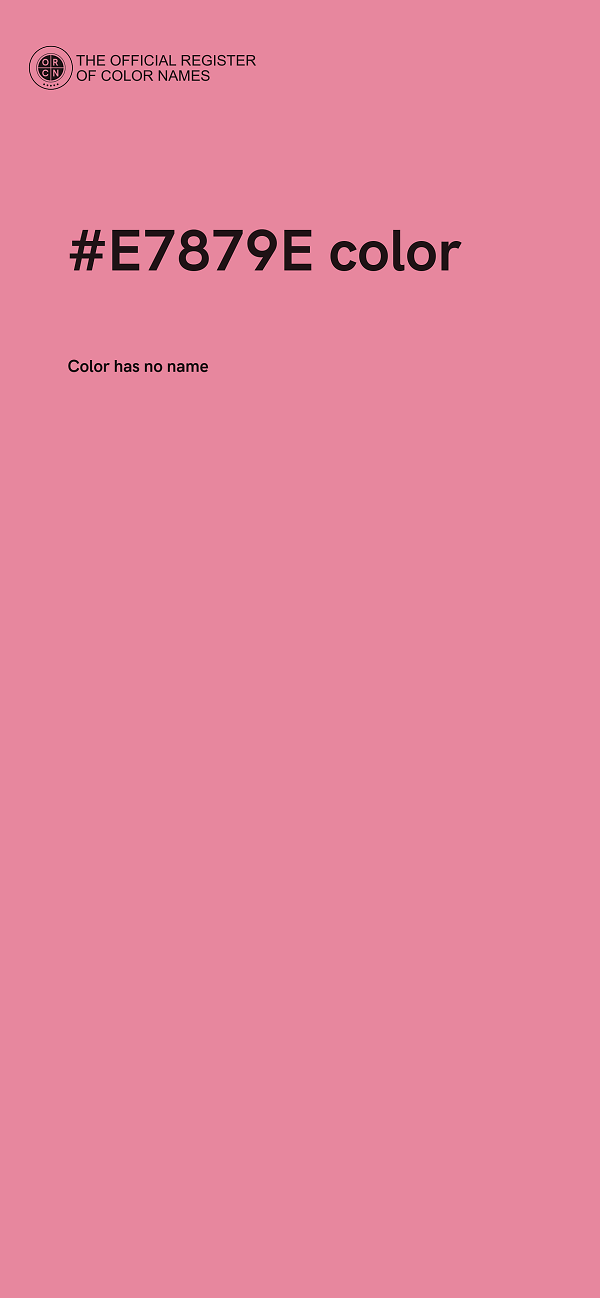 #E7879E color image