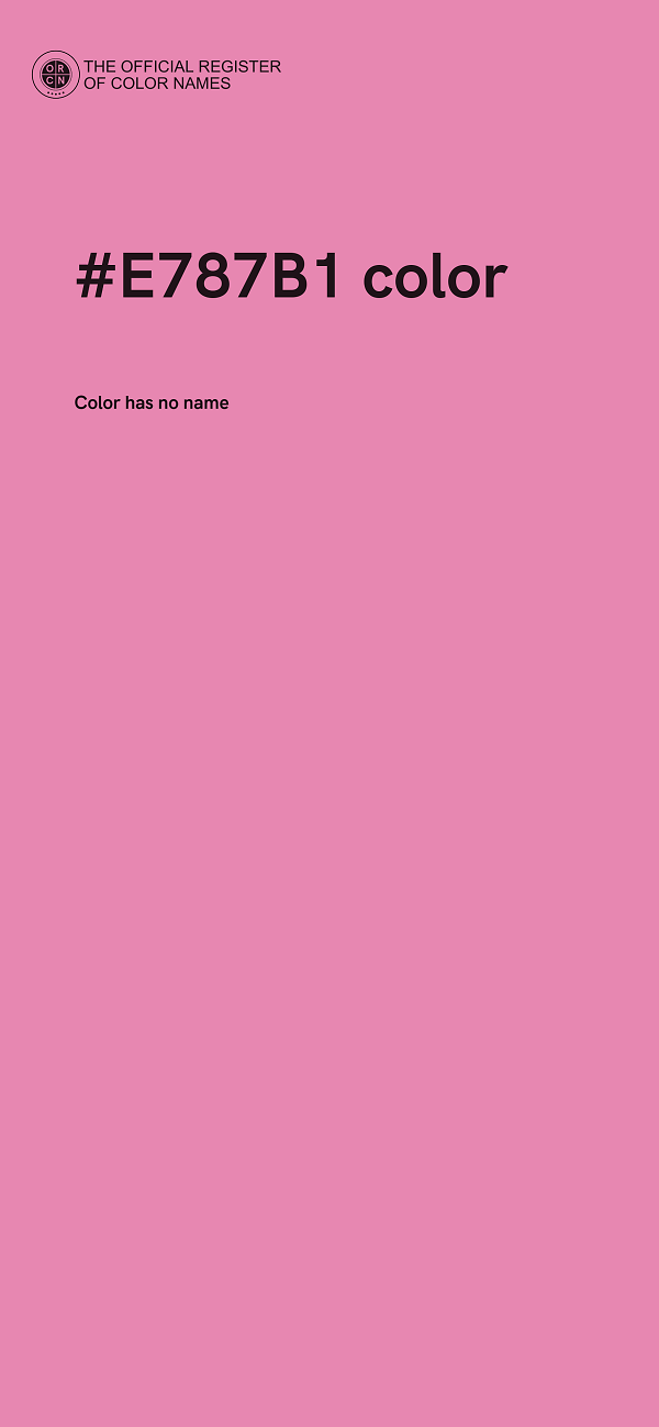 #E787B1 color image