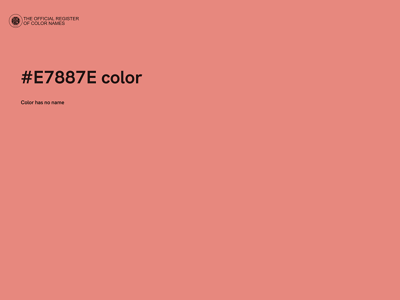 #E7887E color image