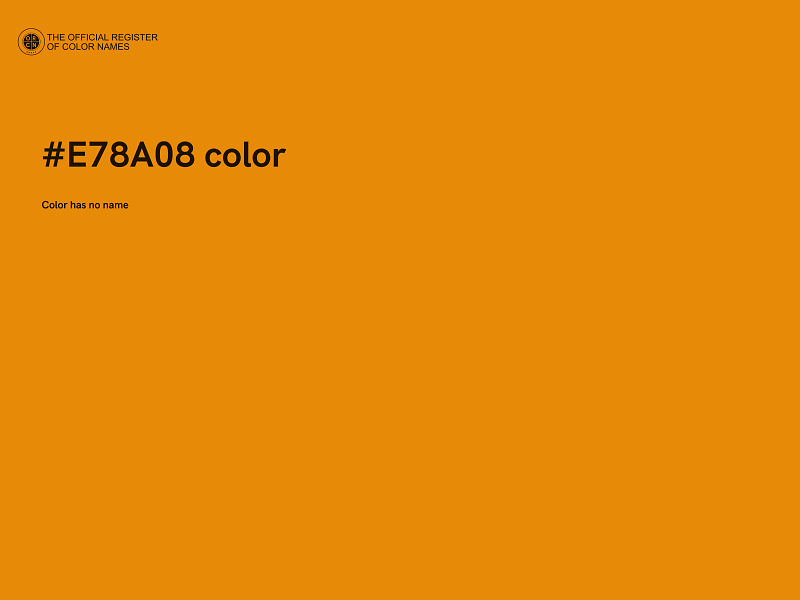 #E78A08 color image