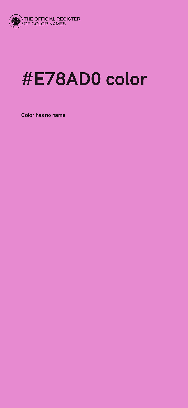 #E78AD0 color image
