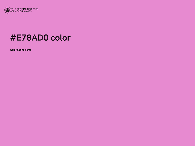 #E78AD0 color image