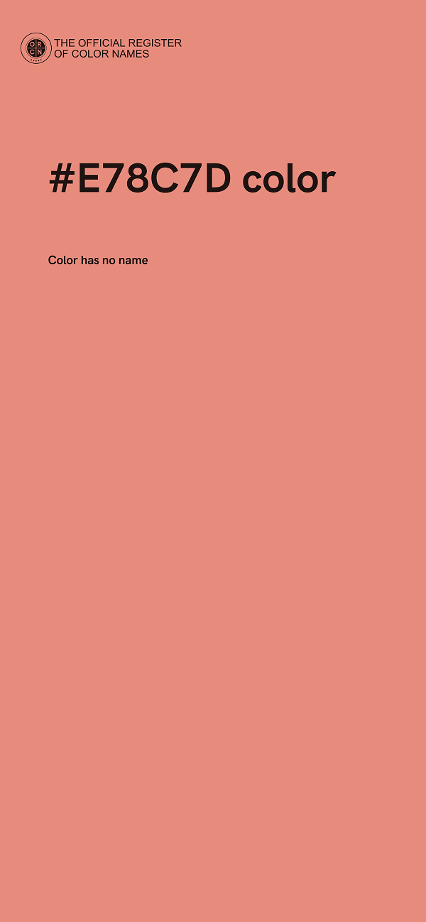 #E78C7D color image