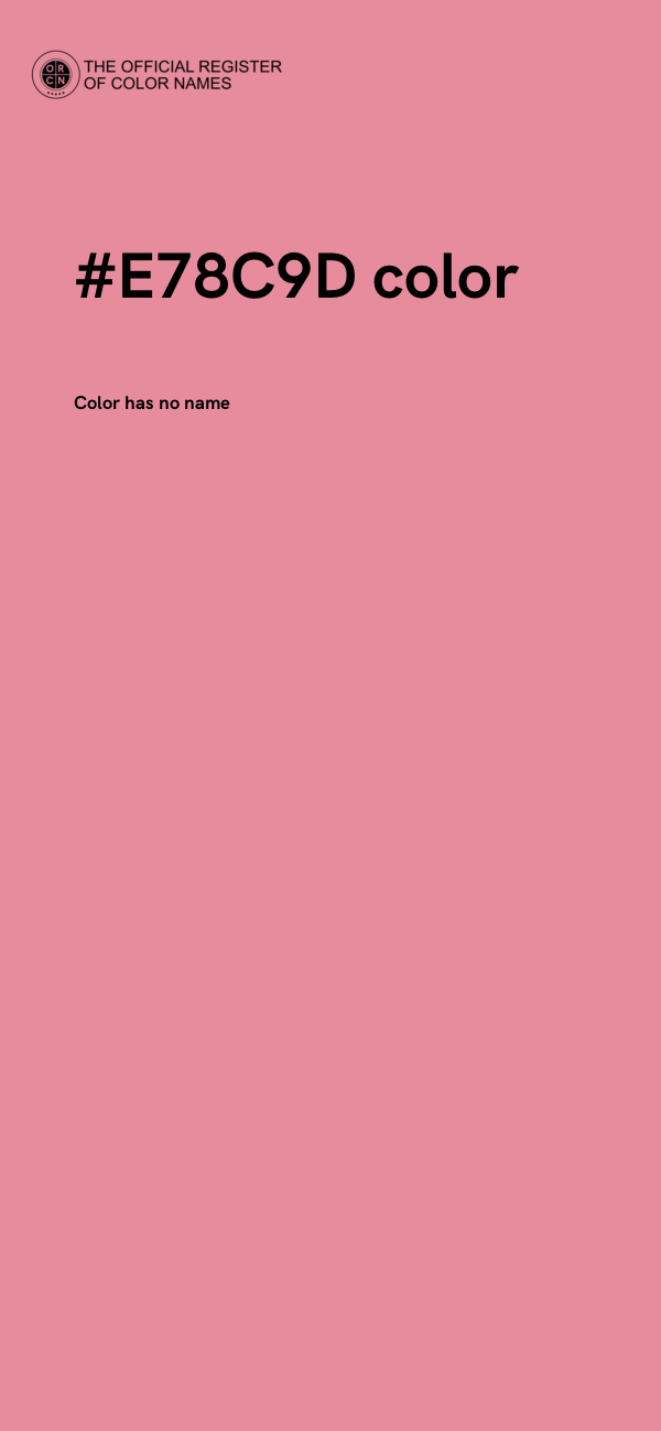 #E78C9D color image
