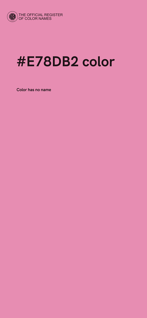 #E78DB2 color image