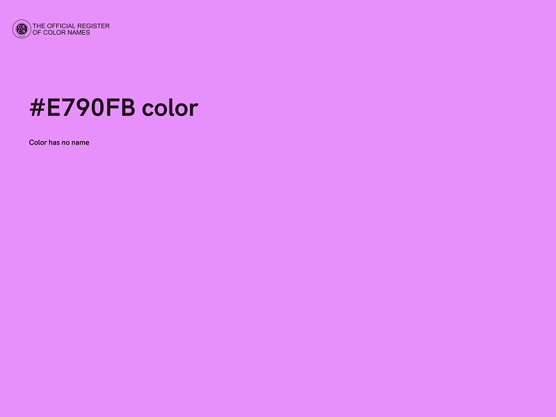 #E790FB color image