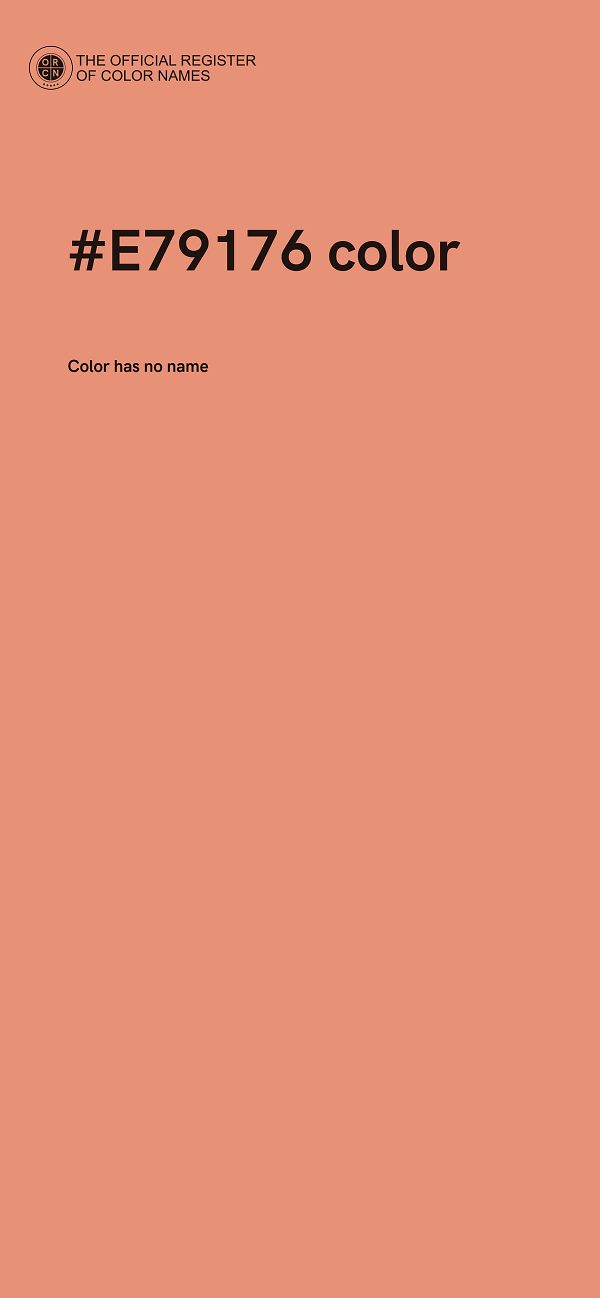 #E79176 color image