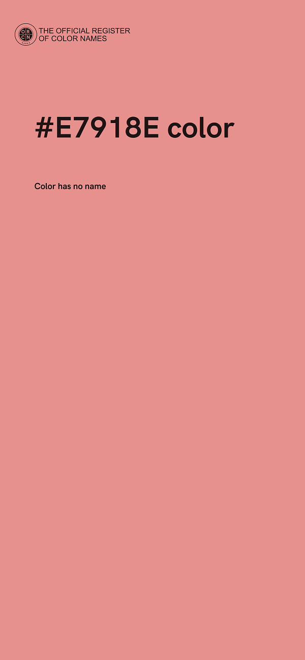 #E7918E color image