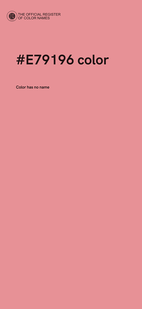 #E79196 color image