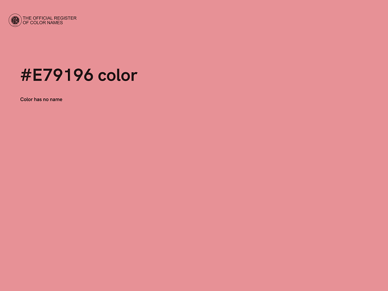 #E79196 color image
