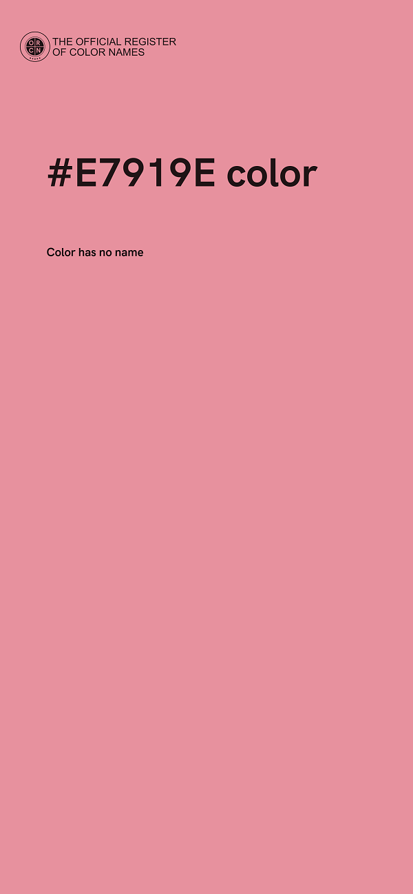 #E7919E color image