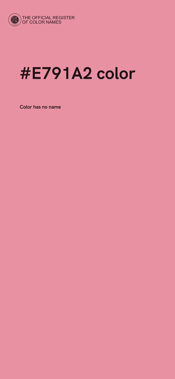 #E791A2 color image