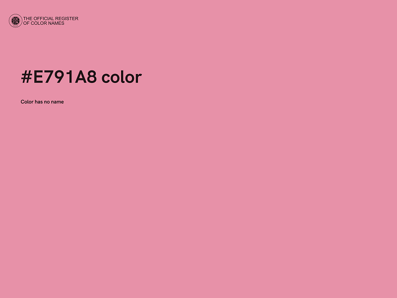 #E791A8 color image