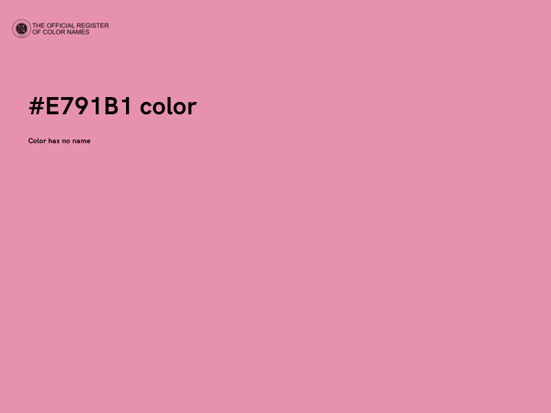 #E791B1 color image