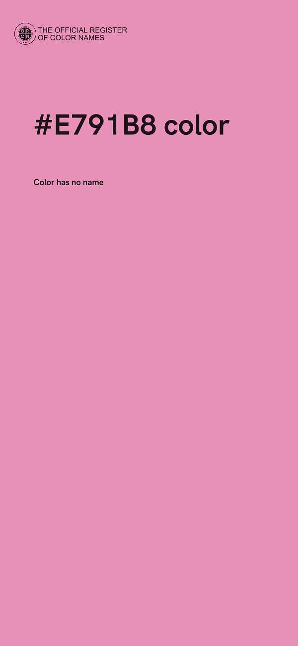 #E791B8 color image