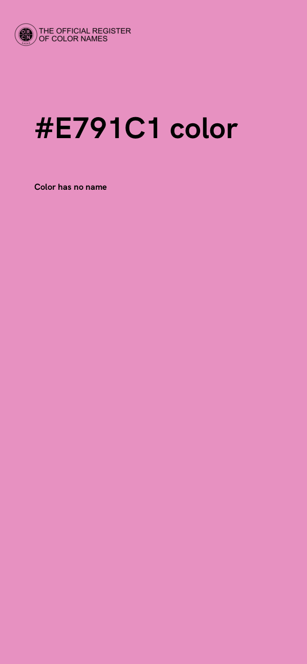 #E791C1 color image