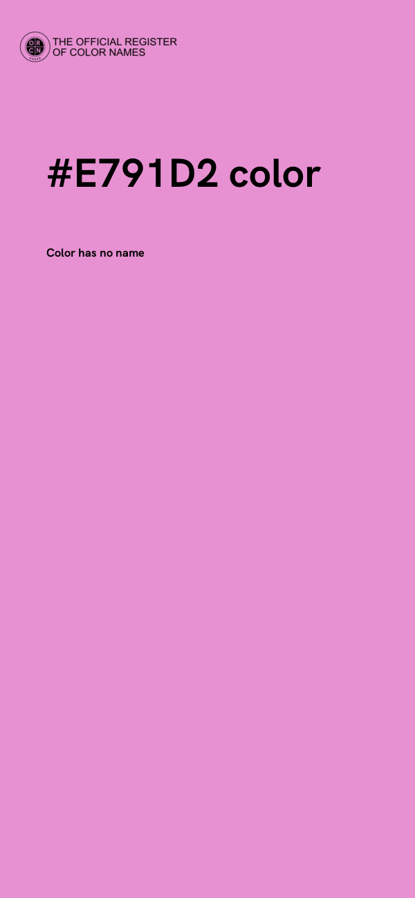 #E791D2 color image