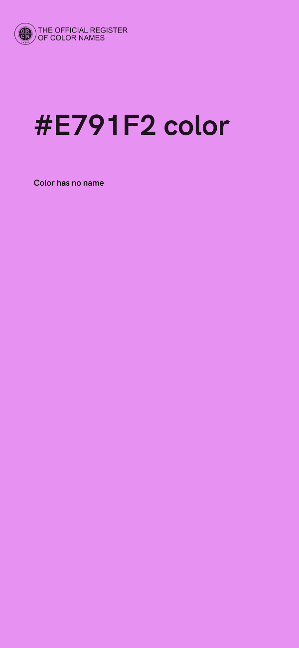 #E791F2 color image
